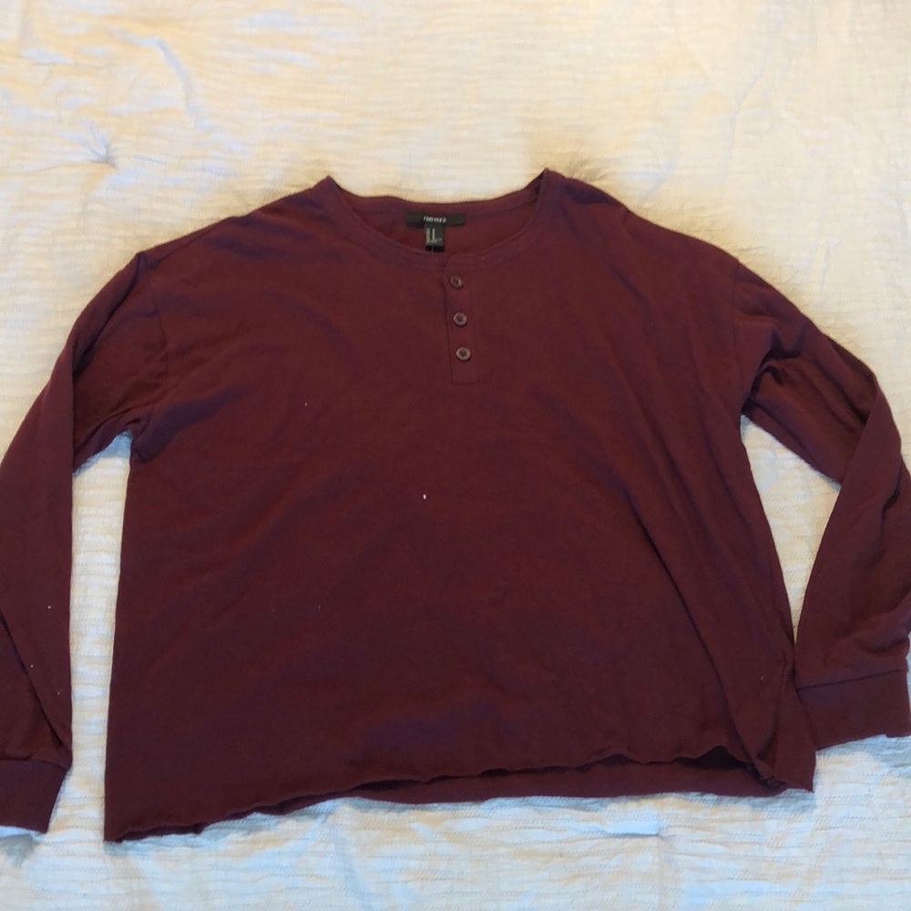Maroon forever 21 long sleeve